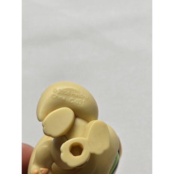 LPS Littlest Pet Shop #832 Cat Yellow Green Star Eyes Licking Authentic - Picture 4 of 8